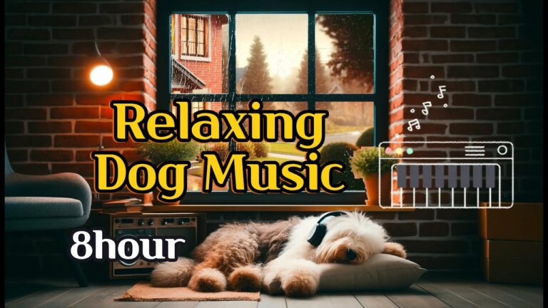 🎶 Relaxing Dog Music with Rain Sounds Soothe Your Pup 🐶 Featuring Old English Sheepdog