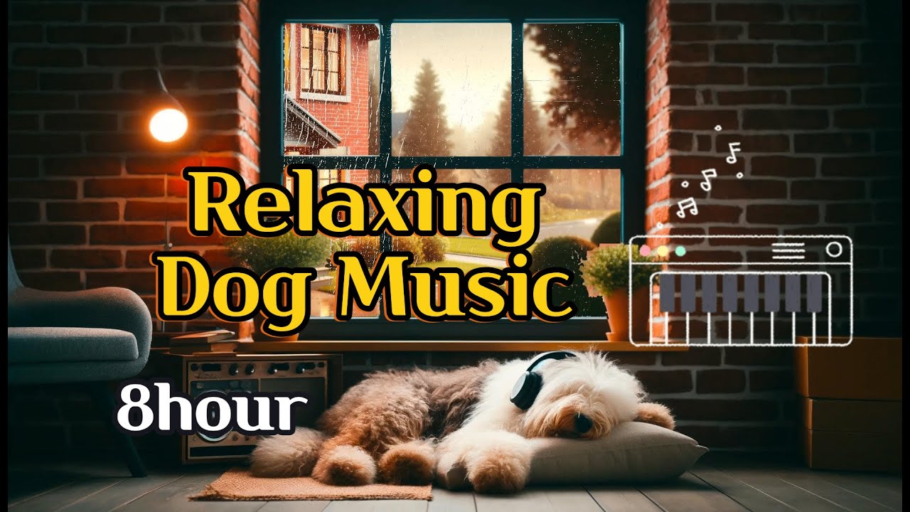 🎶 Relaxing Dog Music with Rain Sounds Soothe Your Pup 🐶 Featuring Old English Sheepdog