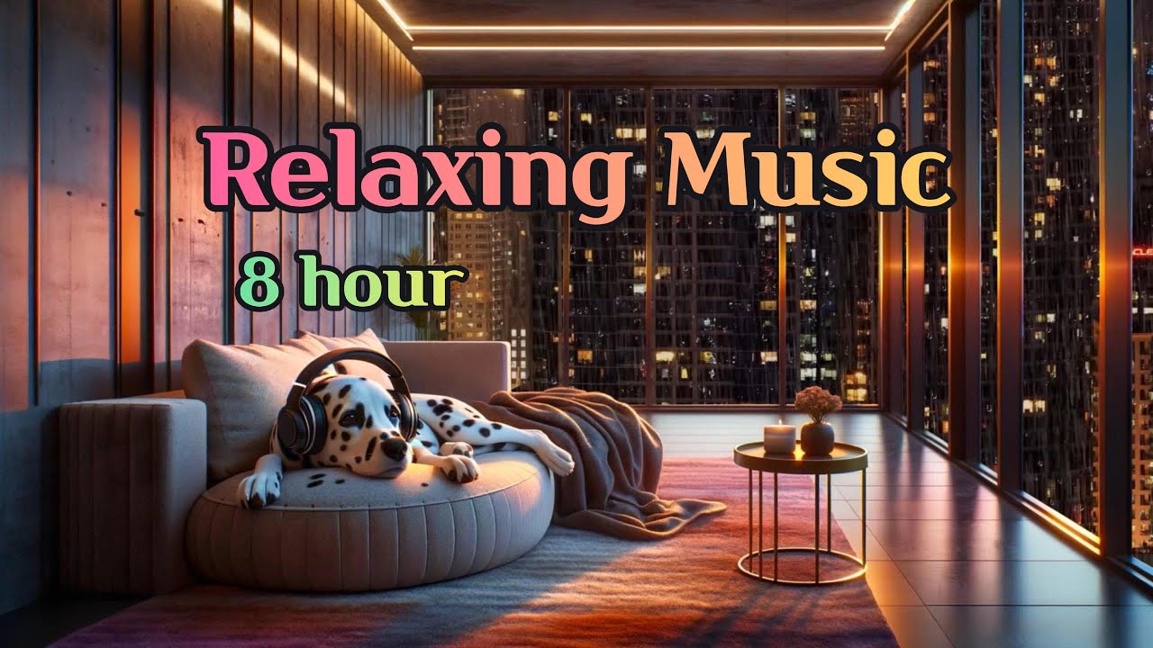 Healing Music with a Dalmatian on a Rainy Day 🎧 - Relaxing with Rain Sounds