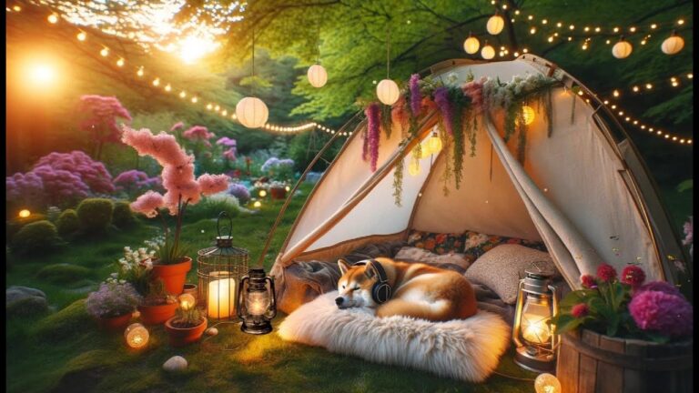 Relaxing Music in the Forest with a Shiba Inu 🎧 | Insomnia Relief Piano Classics & Birdsong